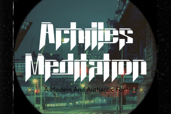 Achilles Meditation Font for Bold Web Design