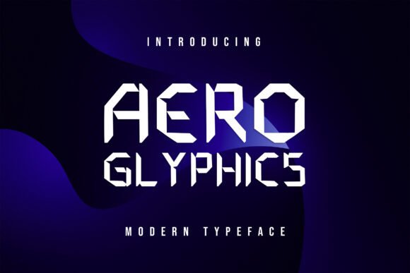 Aero Glyphics: A Futuristic Display Typeface for Web Design