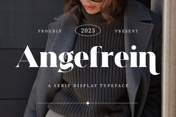 Angefrein Serif Typeface for Editorial Design
