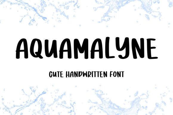 Aquamalyne Font: A Playful Script for Editorial Design