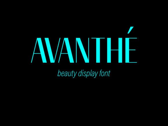 Avanthe: A Striking Display Typeface for Bold Web Titles