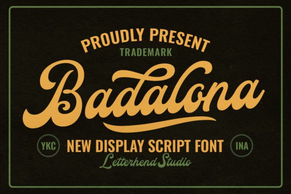 Badalona: A Classic Script Typeface for Editorial Design