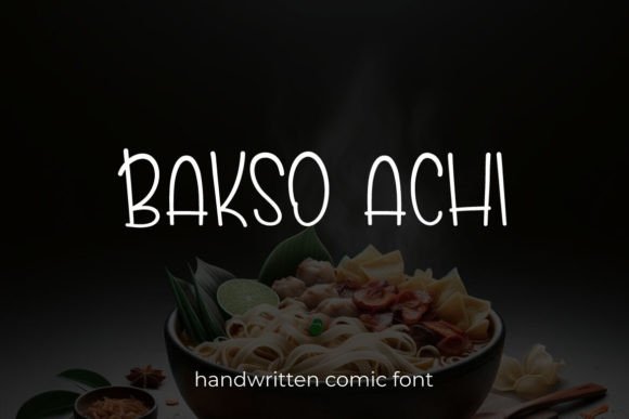 Bakso Achi Typeface for Elegant Branding