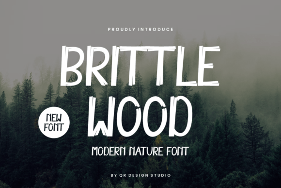 Brittle Wood Font for Authentic Small Business Branding