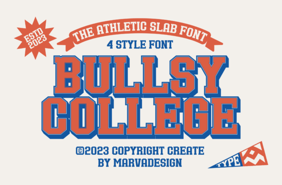 Bullsy College Font for Bold Brand Identity