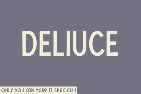 Deliuce: A Modern Sans Serif Typeface for Makers