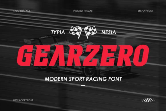 Gearzero: The Ultimate Sport Racing Typeface