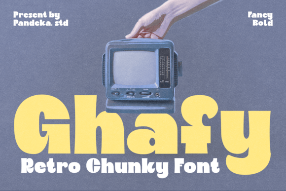 Ghafy: A Retro Display Font for 70s Editorial Design
