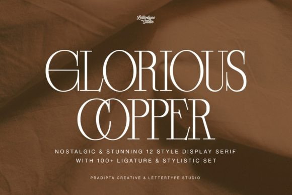 Glorious Copper: The Ultimate Serif Font for Crafters