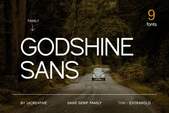Godshine Sans: The Modern Typeface for Makers