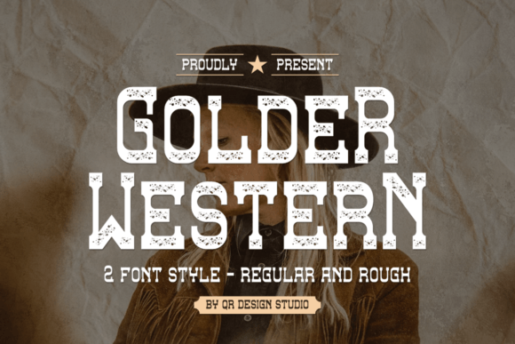 Golder Western: A Vintage Serif Font for Bold Web Design