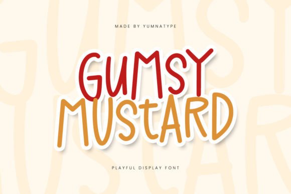 Gumsy Mustard: A Playful Handwritten Font for Makers
