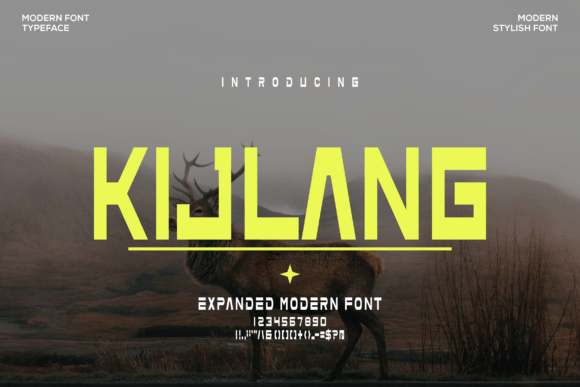 Kijlang Typeface for Modern Editorial Design
