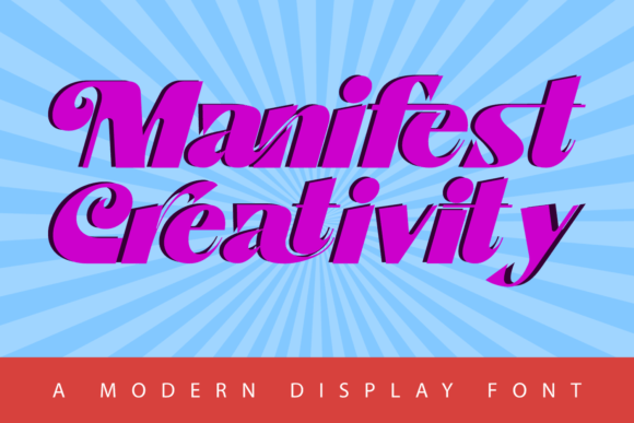 Manifest Creativity Font for Bold Branding