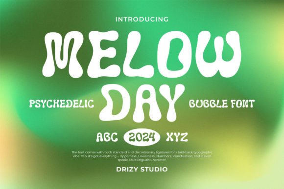 Melowday: A Whimsical Display Font for Bold Campaigns
