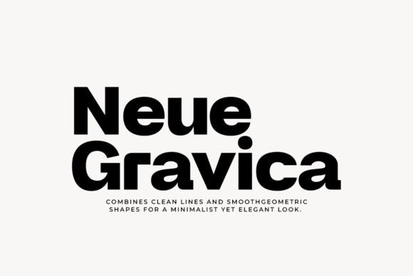Neue Gravica: A Modern Typeface for Bold Brands