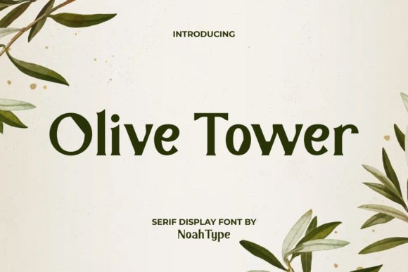 Olive Tower Font for Elegant Craft Designs