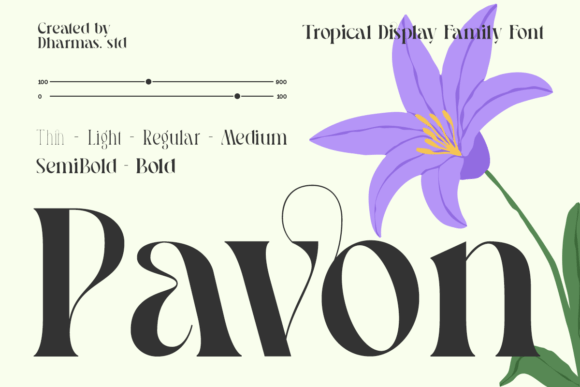 Pavon Serif Font for Modern Web Design