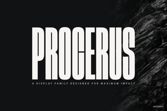 Procerus Typeface for Bold Brand Identity