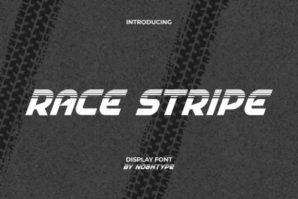 Race Stripe Font for Bold Business Branding