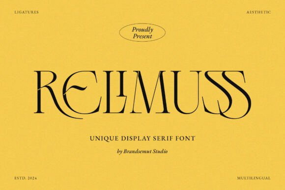 Relimuss: A Modern Serif Typeface for Editorial Design