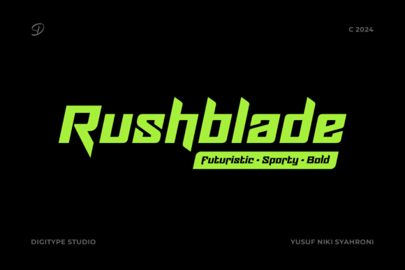 Rushblade Typeface for Bold Branding