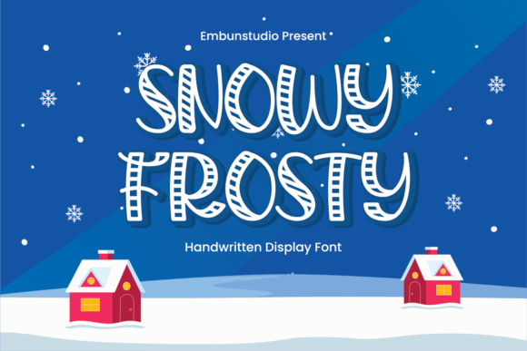 Snowy Frosty: A Whimsical Winter Typeface for Editorial Design