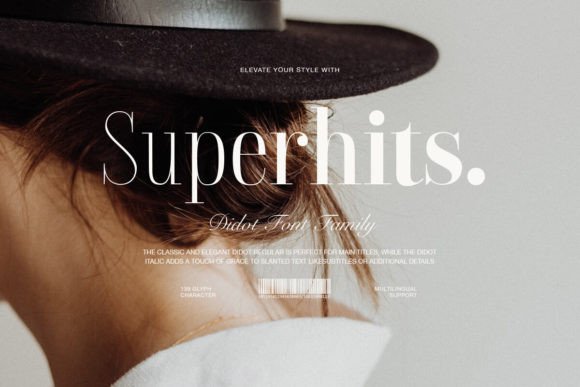 Superhits: The Didot-Style Serif Font for Bold Campaigns