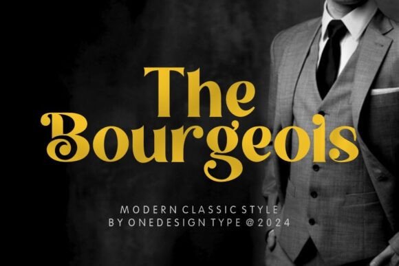 The Bourgeois: A Bold Serif for Elegant Branding
