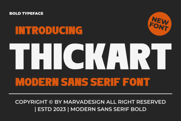 Thickart: A Modern Typeface for Editorial Design