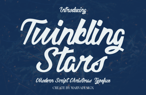 Twinkling Stars Font for Modern Branding