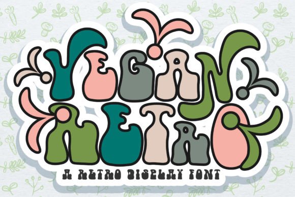 Vegan Retro: The Playful Display Font for Crafters